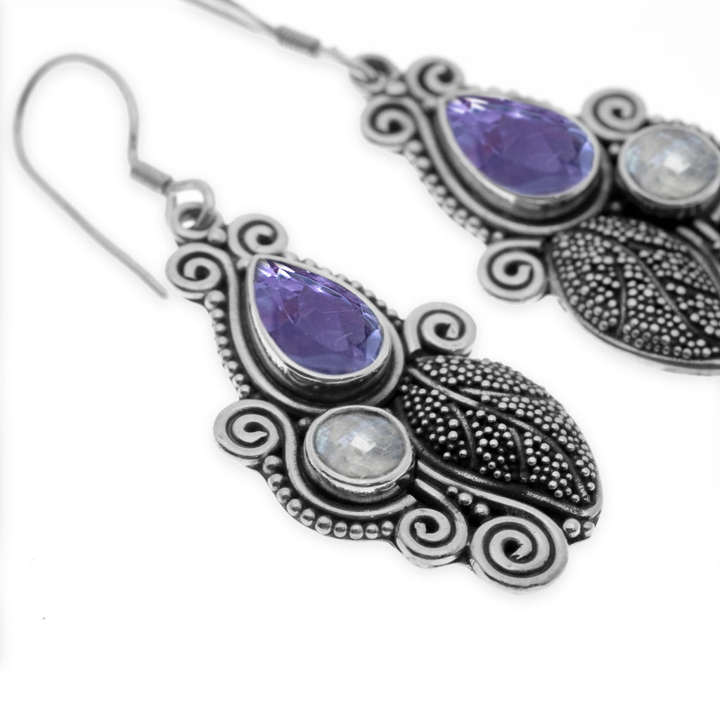 925 Silver Kembang Harum Collection Dangle Earrings