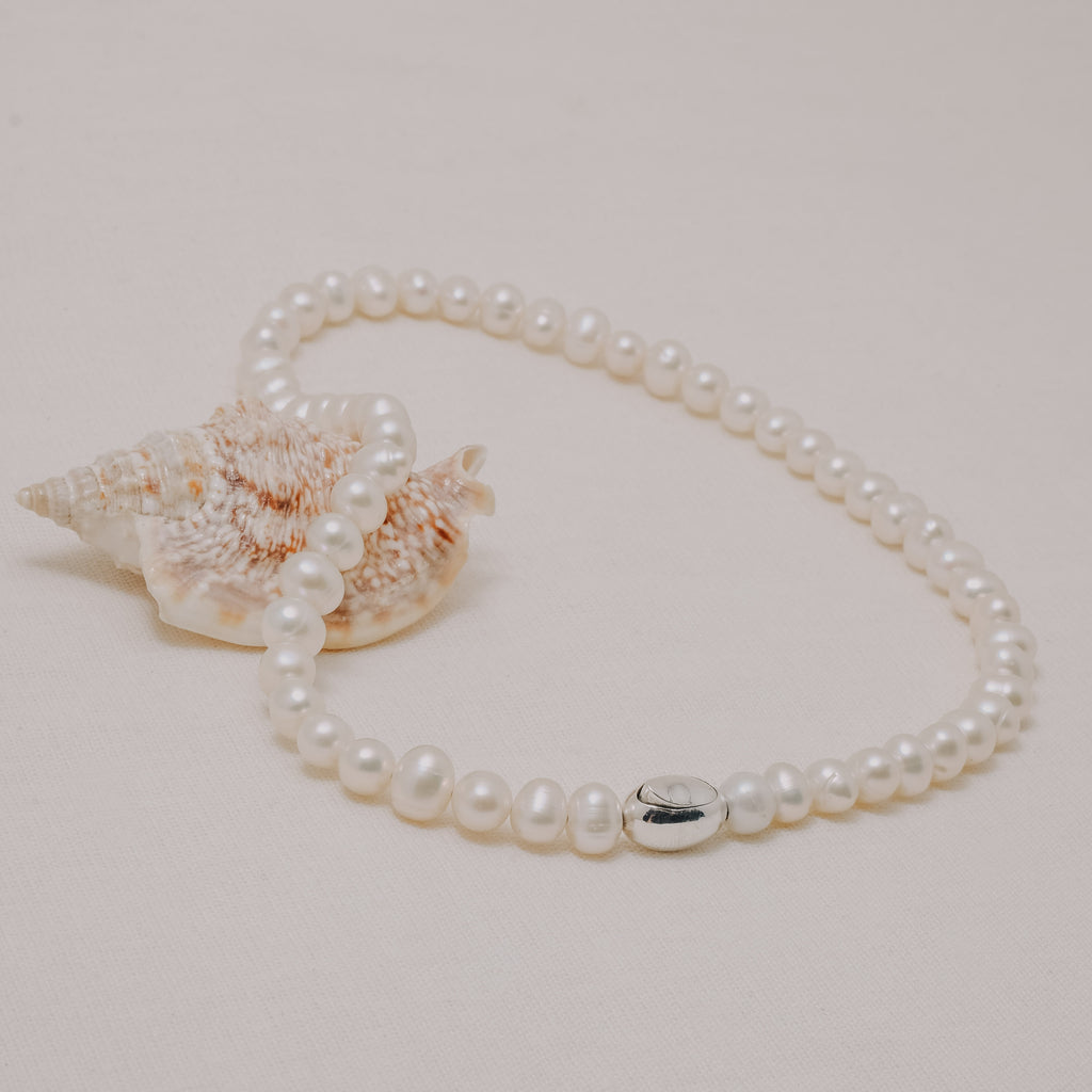Lumine Pearl Sterling Silver 925 Classic Necklace