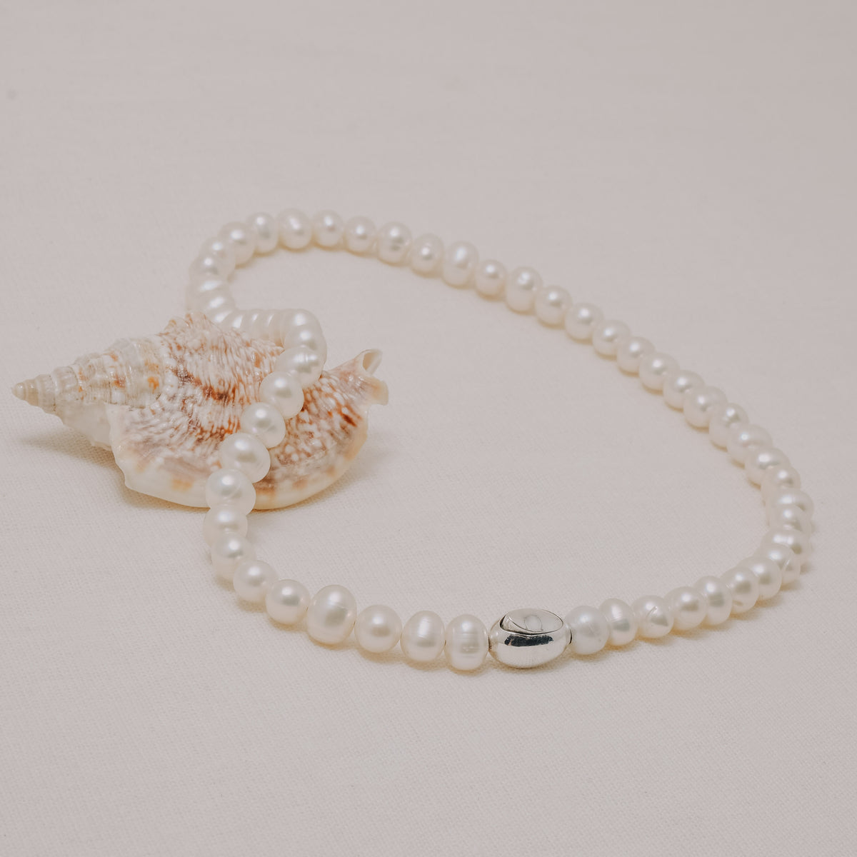 Lumine Pearl Sterling Silver 925 Classic Necklace