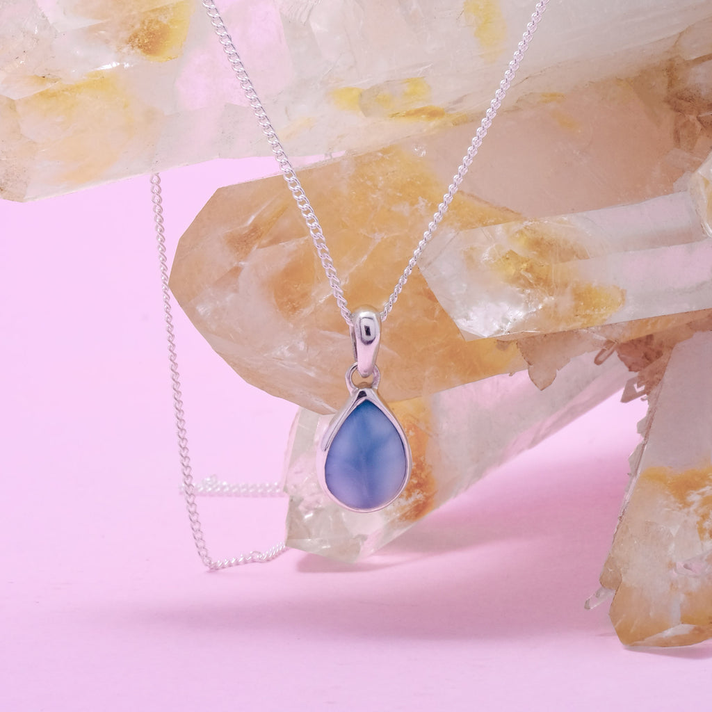 Teardrop Pendant Larimar Collection Sterling Silver 925