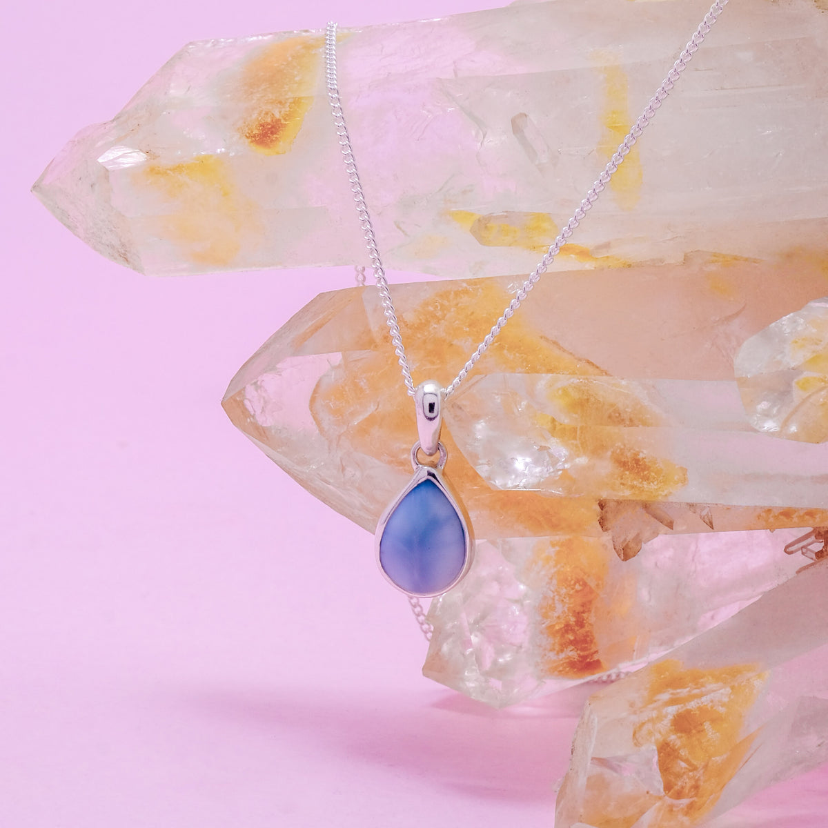 Pendant Oval Koleksi Larimar Sterling Silver 925