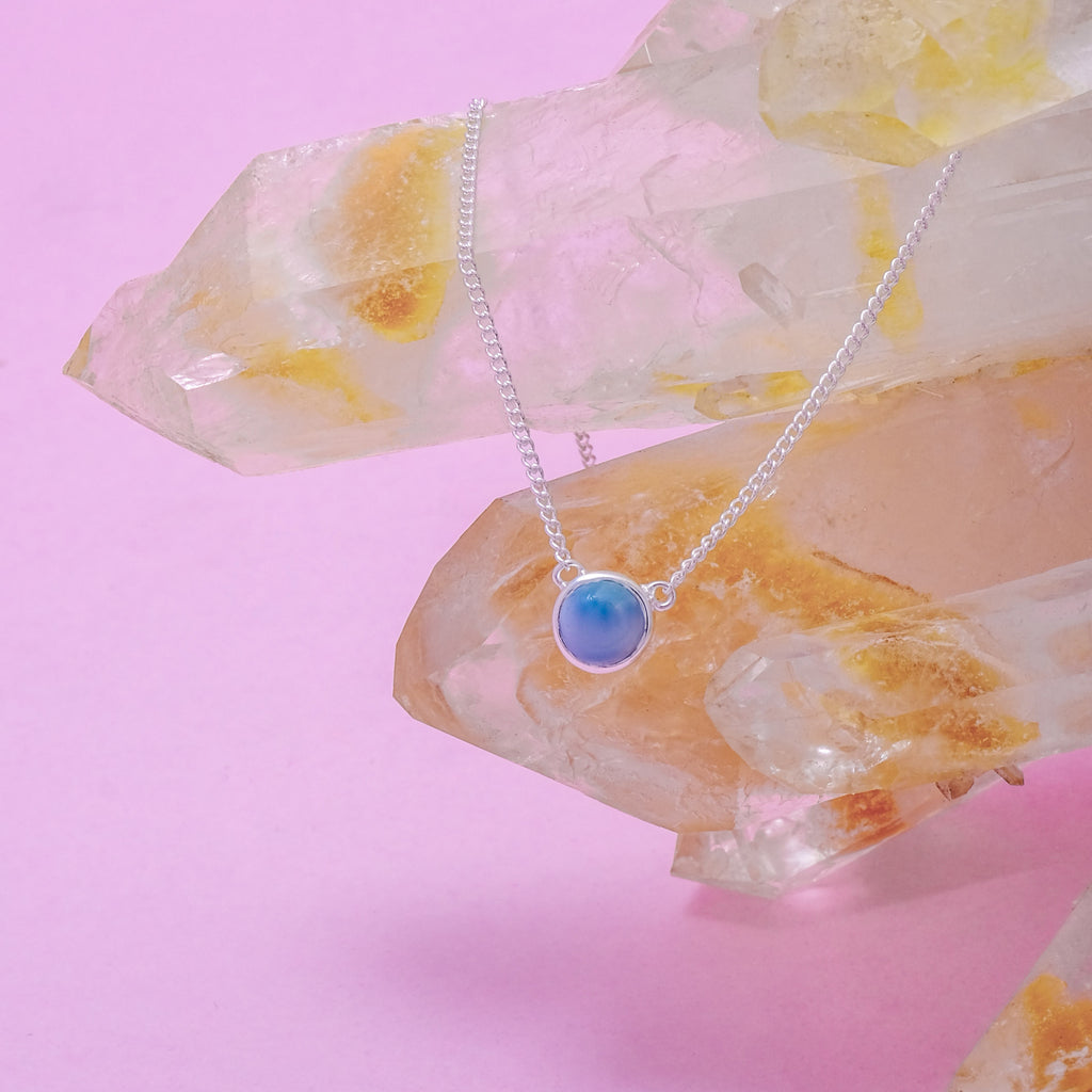 Pendant Round Koleksi Larimar Sterling Silver 925