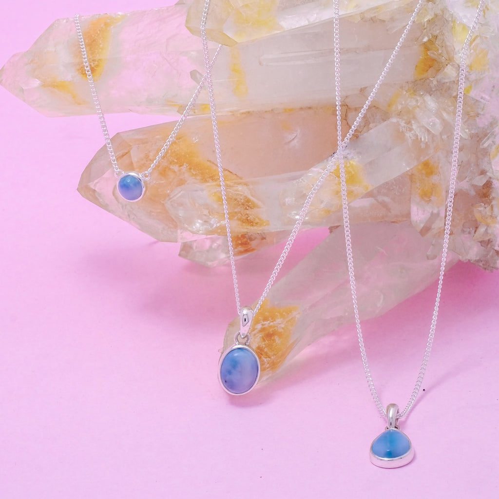 Pendant Oval Koleksi Larimar Sterling Silver 925