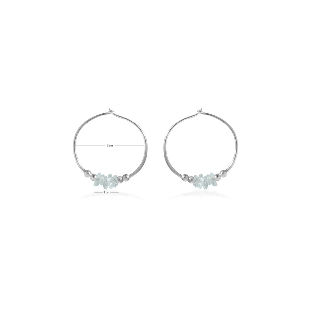 Anting Hoop Koleksi Aura Sterling Silver 925