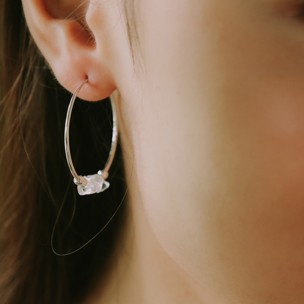 Anting Hoop Koleksi Aura Sterling Silver 925