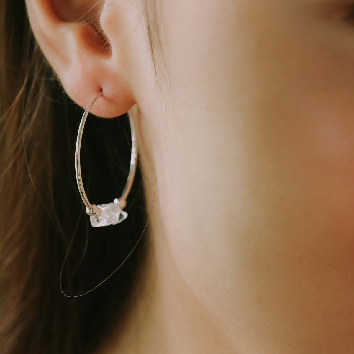 Anting Hoop Koleksi Aura Sterling Silver 925