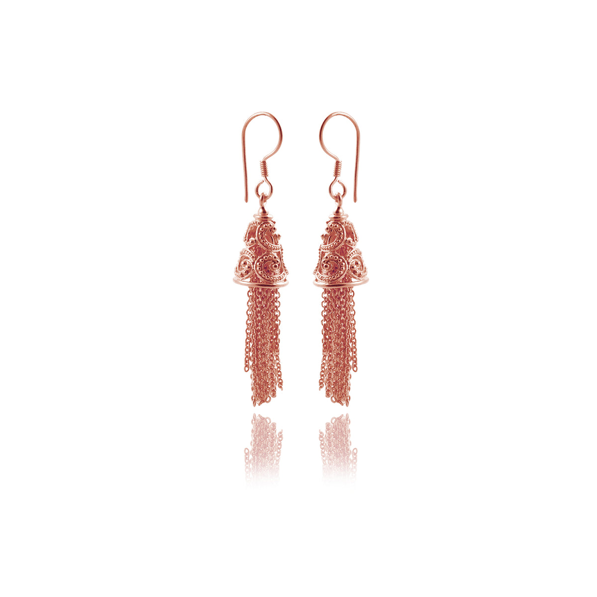 Anting Drop Chain Perak 925 Koleksi Ombak Segara Sterling Silver