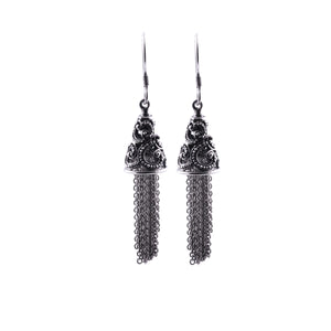 Anting Perak 925 Koleksi Ombak Segara Model Drop Chain Earrings
