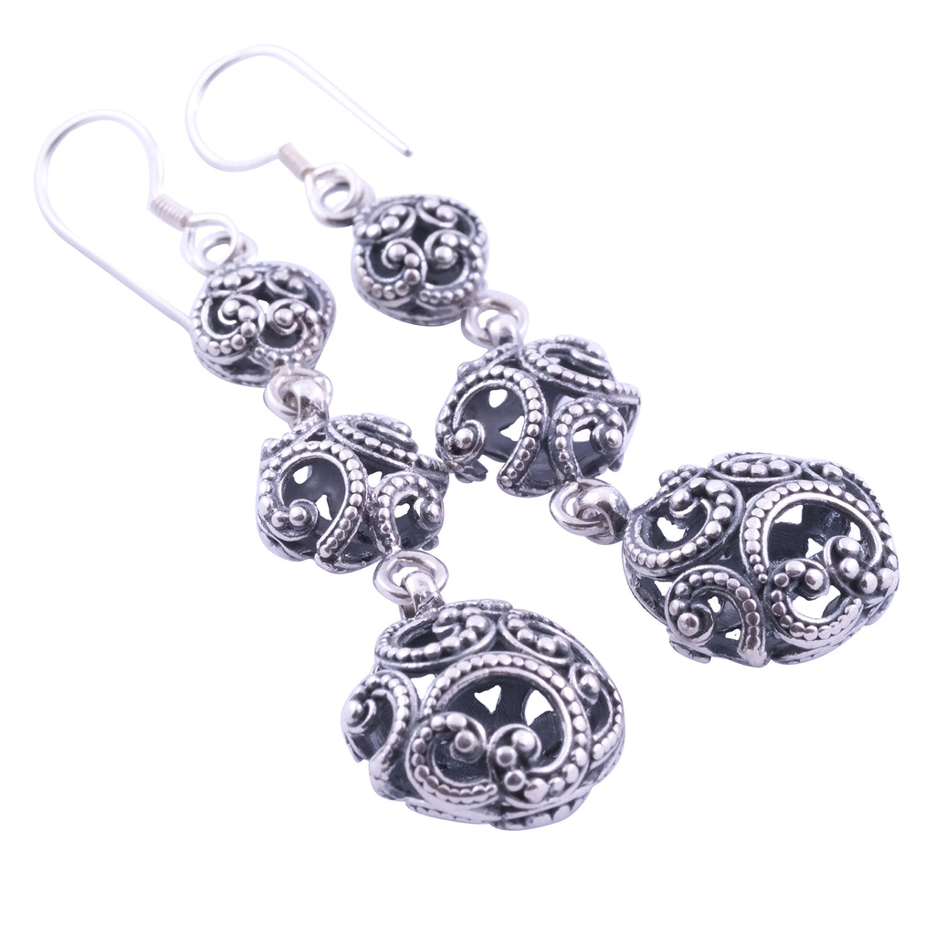 Anting Triple Drop Perak 925 Koleksi Ombak Segara Sterling Silver