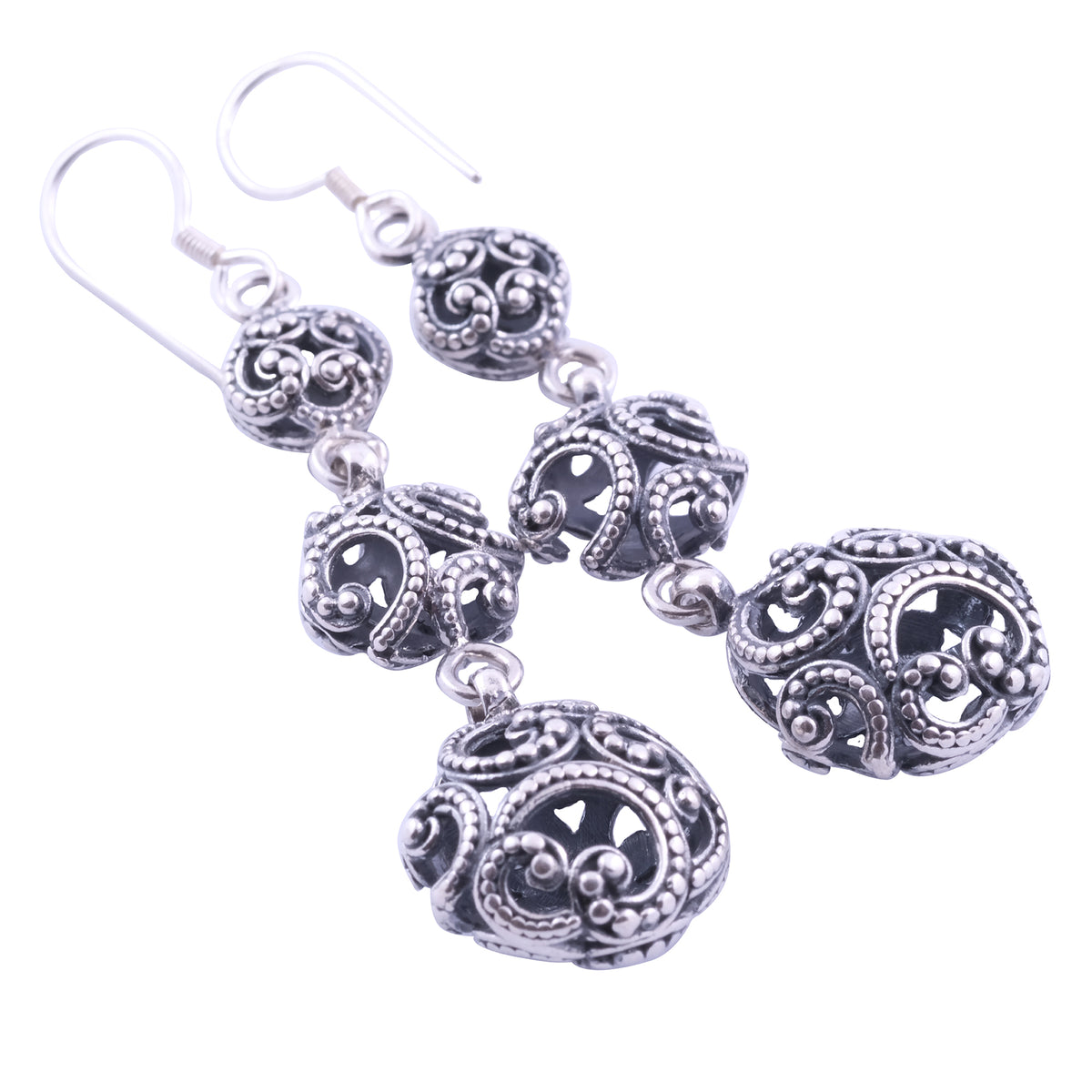 Anting Triple Drop Perak 925 Koleksi Ombak Segara Sterling Silver