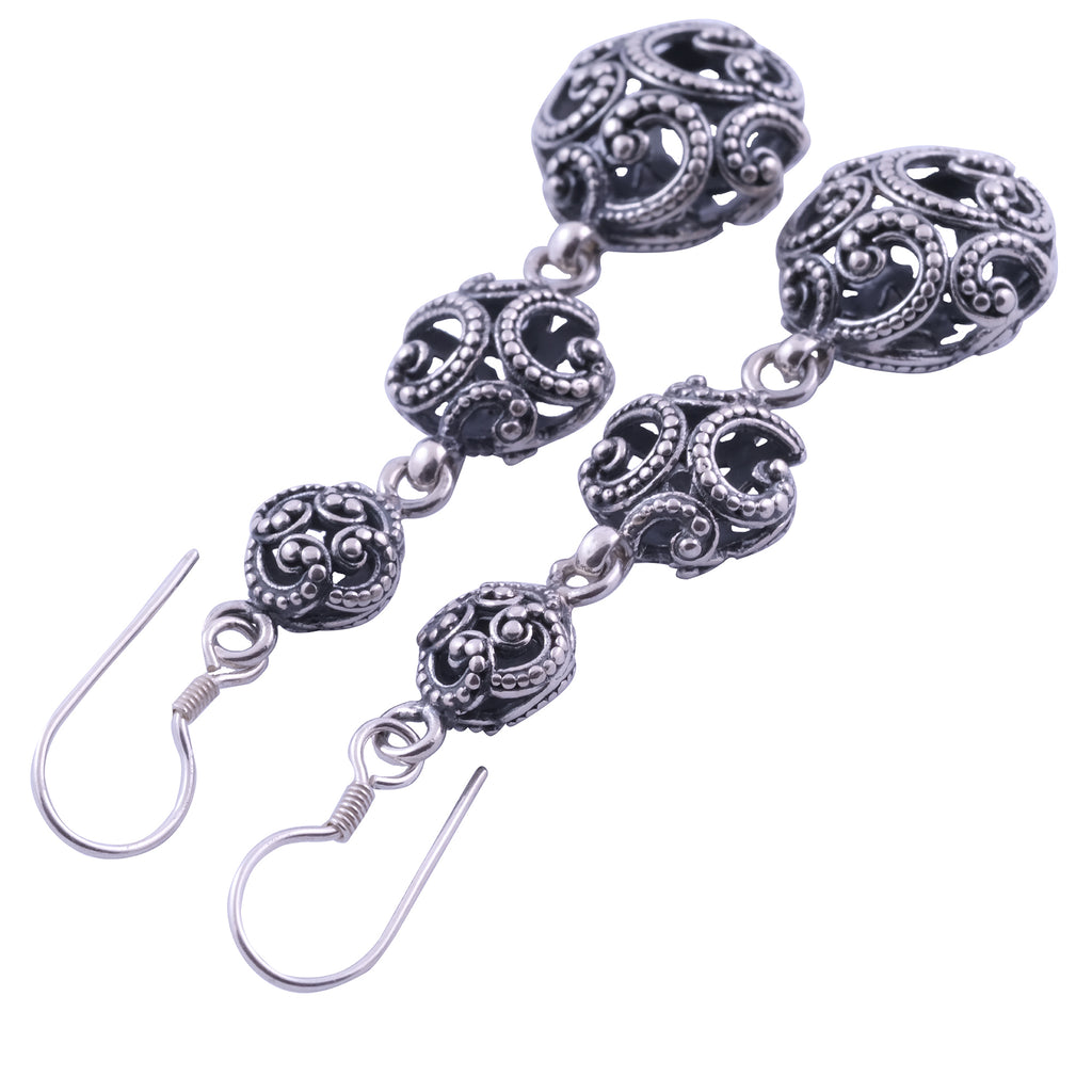 Anting Triple Drop Perak 925 Koleksi Ombak Segara Sterling Silver