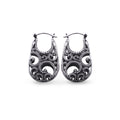 Anting Hoop Perak 925 Koleksi Ombak Segara Balinese Sterling Silver