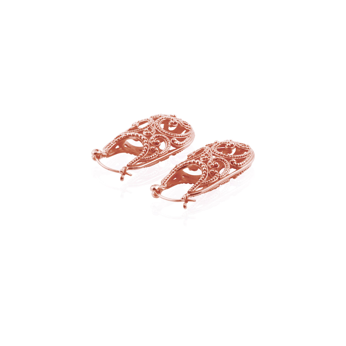 Anting Hoop Perak 925 Koleksi Ombak Segara Balinese Sterling Silver