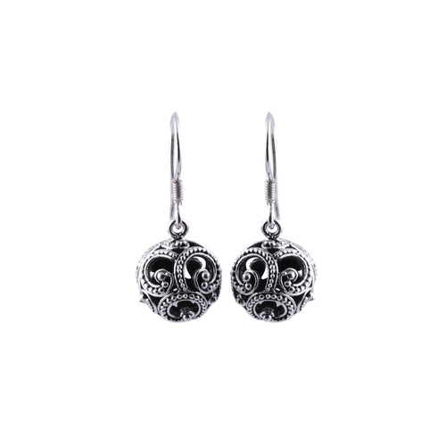 Anting Bulat Kecil Perak 925 Koleksi Ombak Segara Sterling Silver