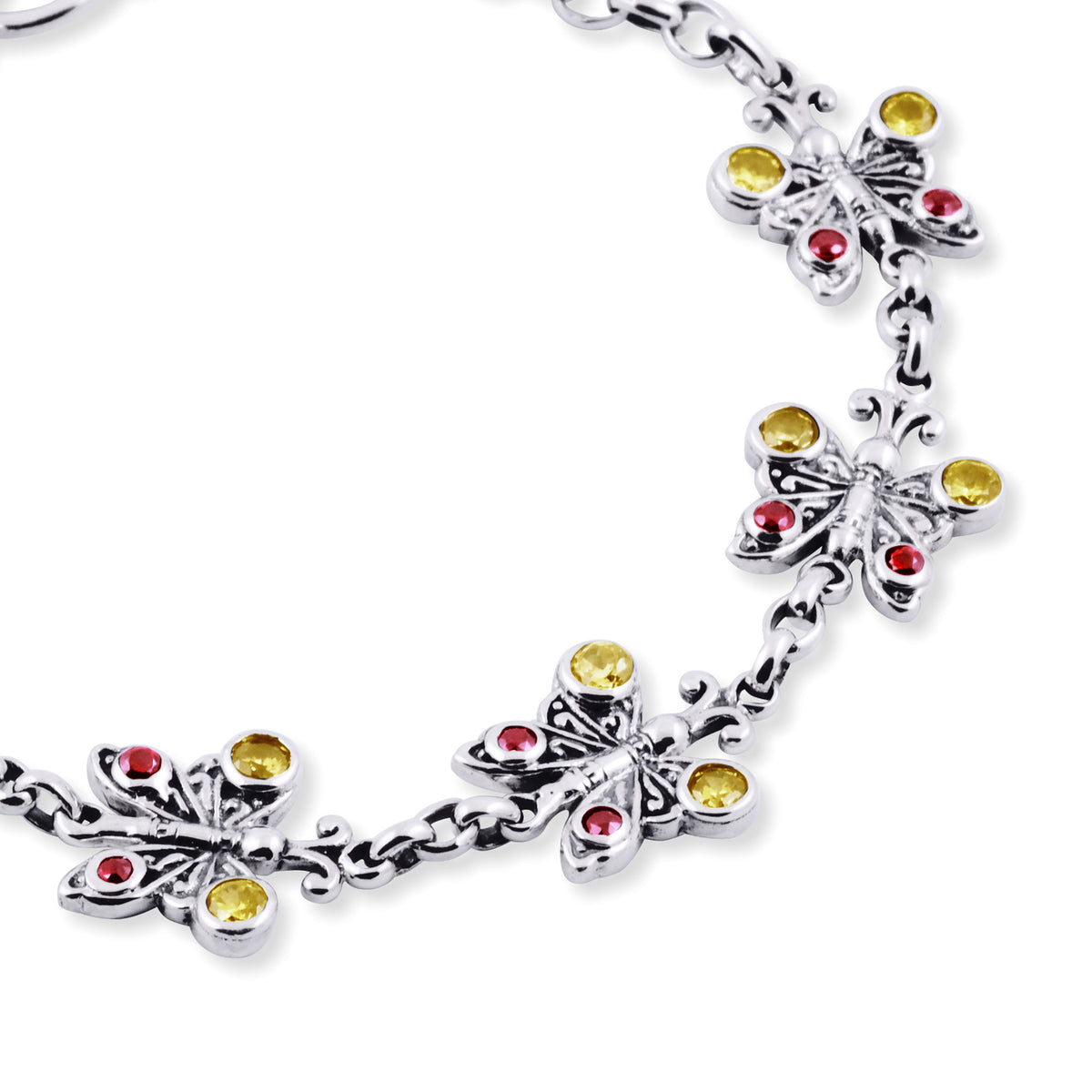 Gelang Rantai Perak Kecil Koleksi Kupu Kupu Sterling Silver 925