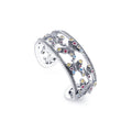 925 Sterling Silver Butterfly Collection Big Bangle Bracelet