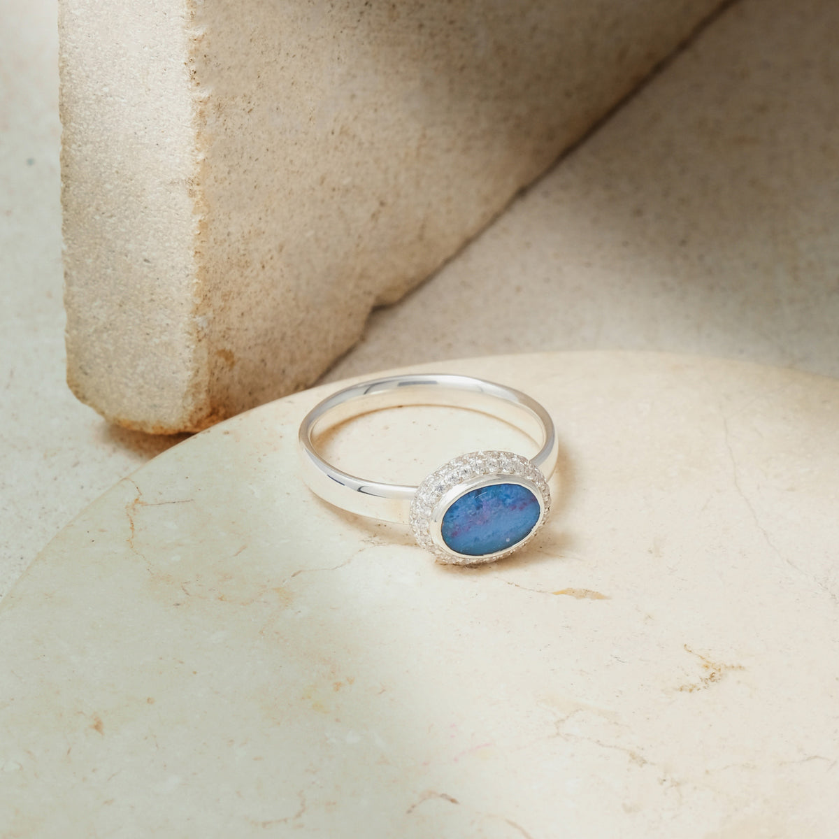 Cincin 1 Small Koleksi Opal Perak 925