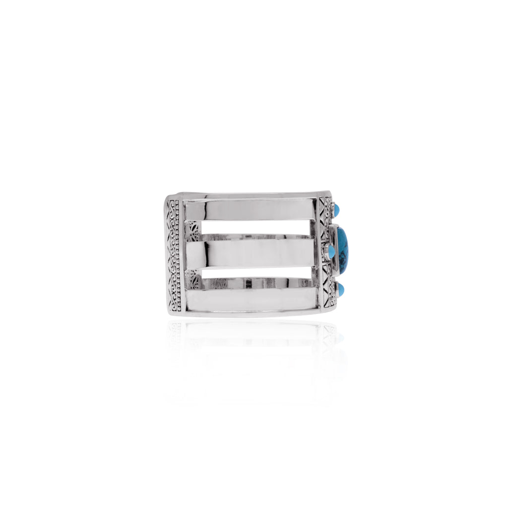 Bohemian Collection Large Bangle 925 Sterling Silver Bracelet