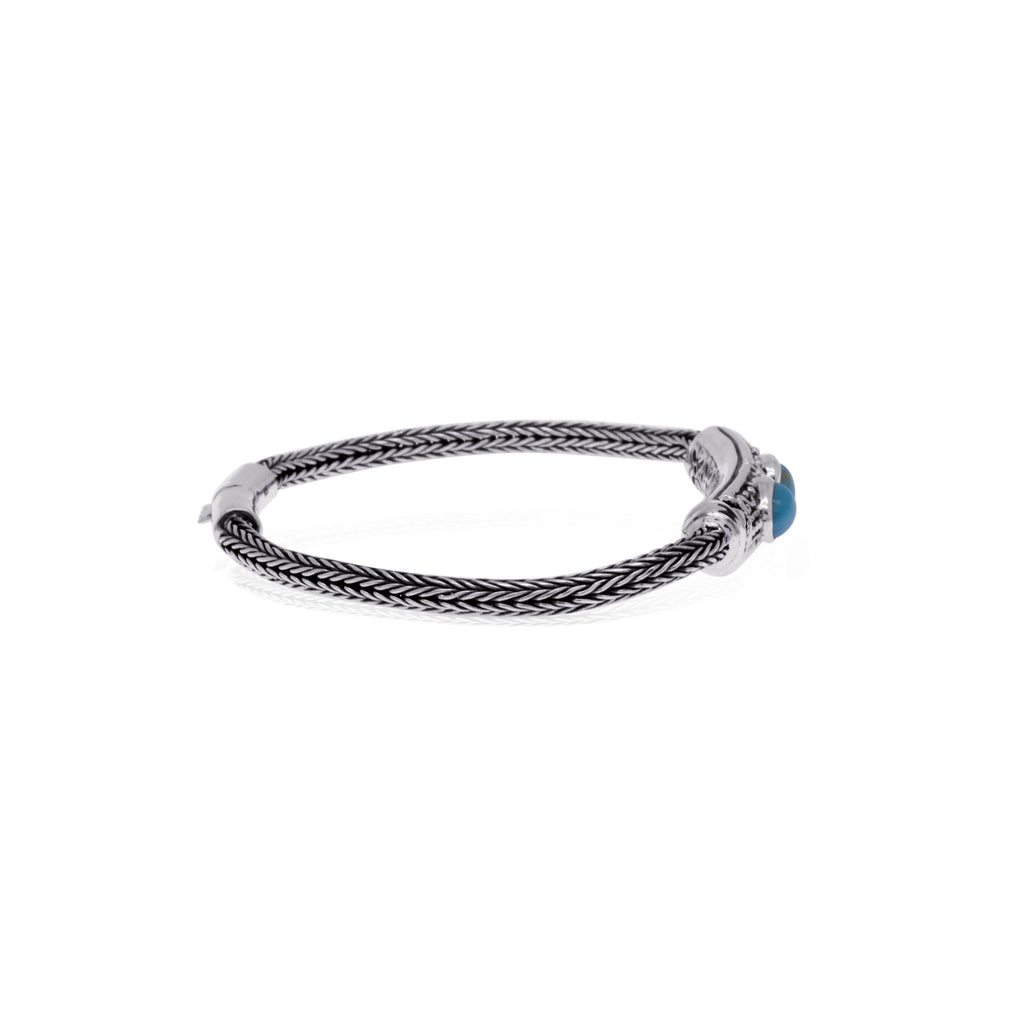 925 Sterling Silver Bohemian Collection Chain Bracelet