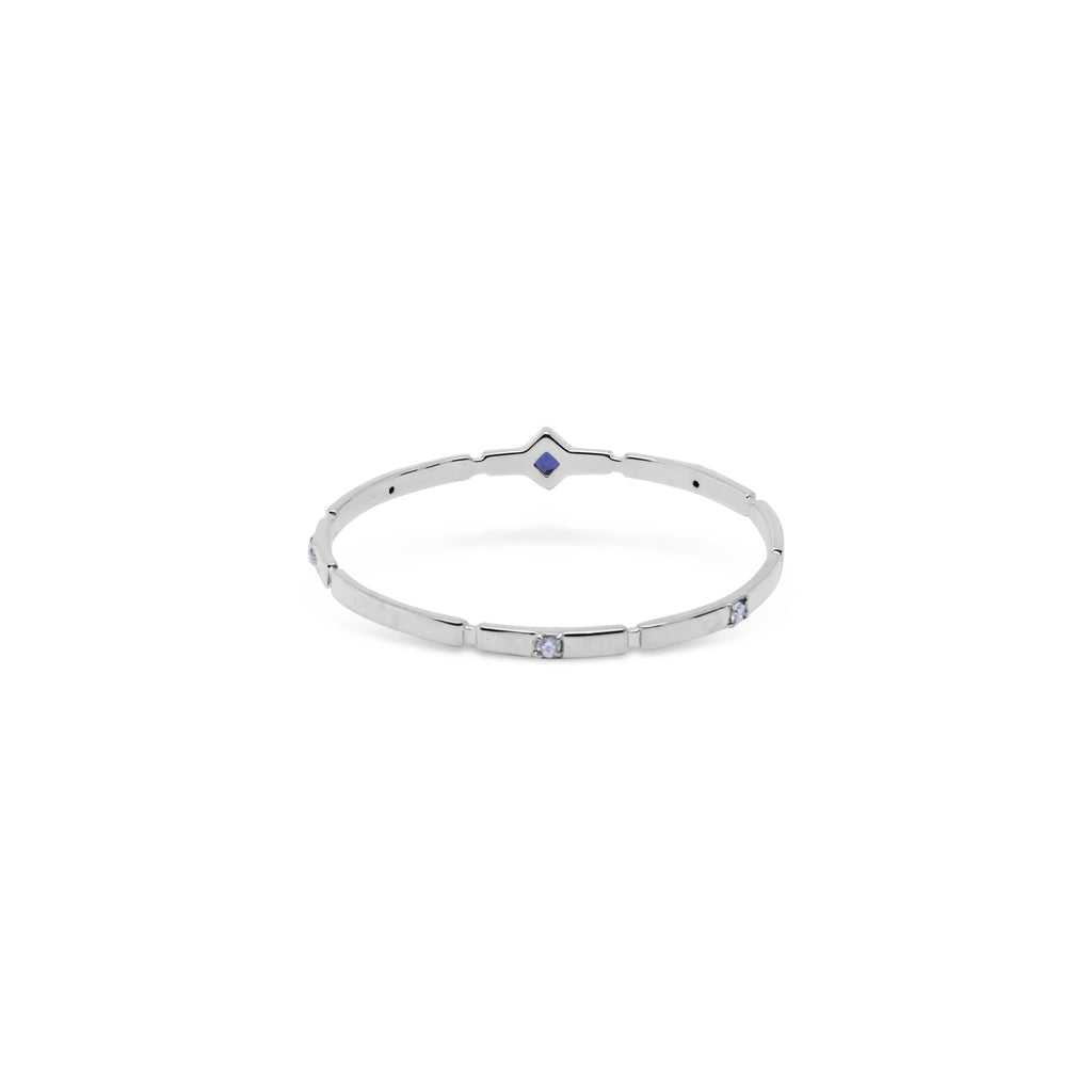 925 Silver Bangle Bracelet Aeon Collection with Iolite