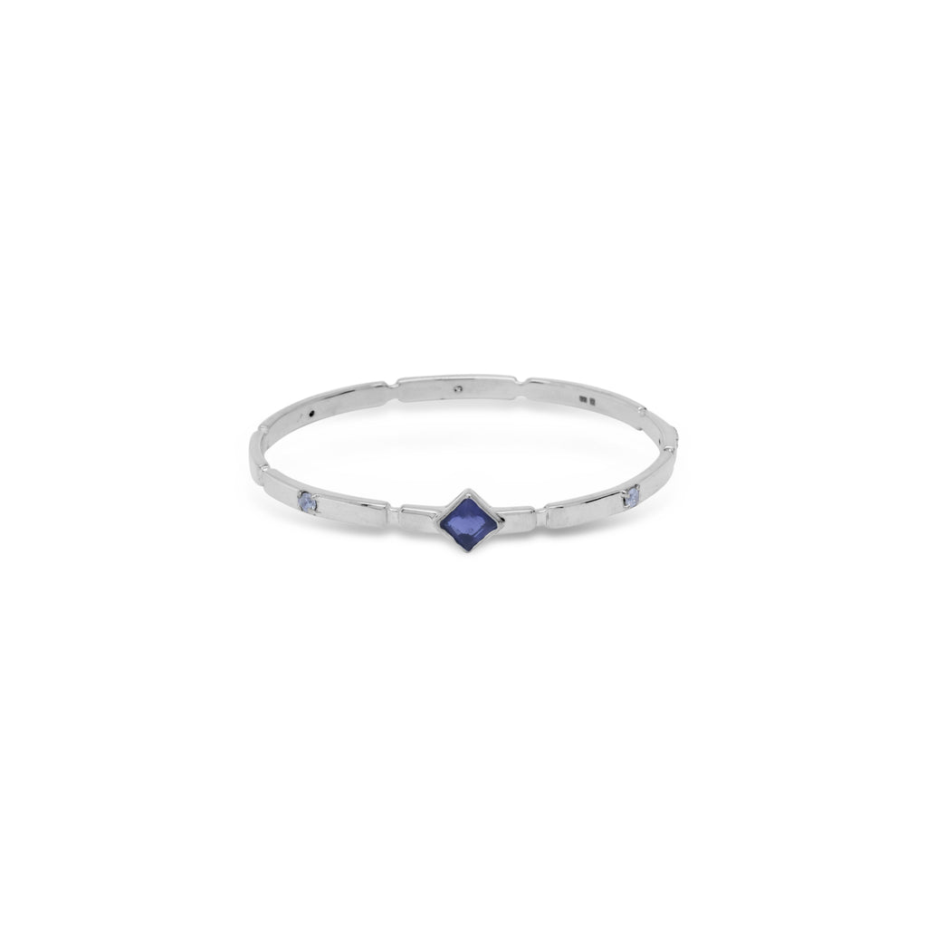 925 Silver Bangle Bracelet Aeon Collection with Iolite