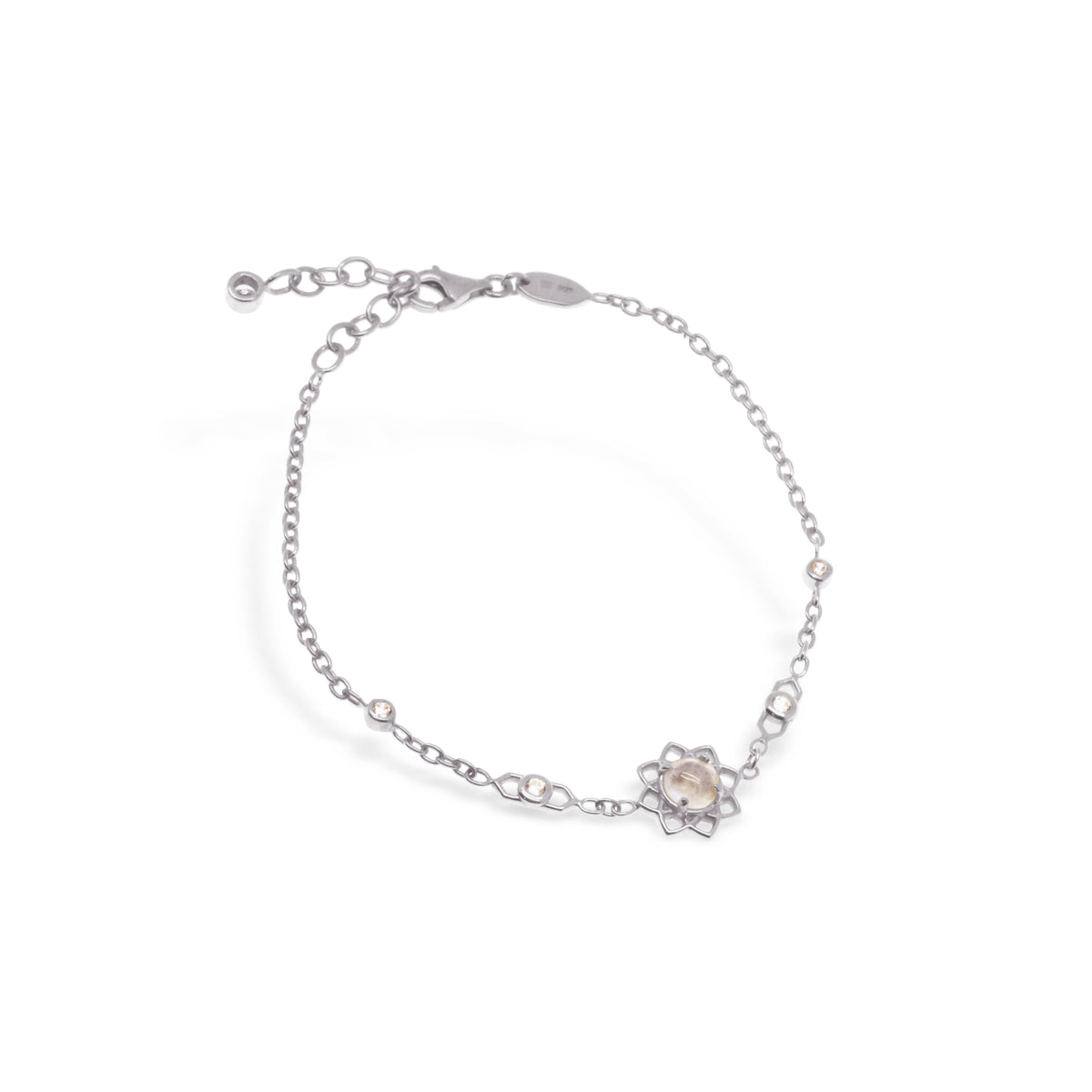 Gelang Rantai Perak Koleksi Moonstone Sterling Silver 925