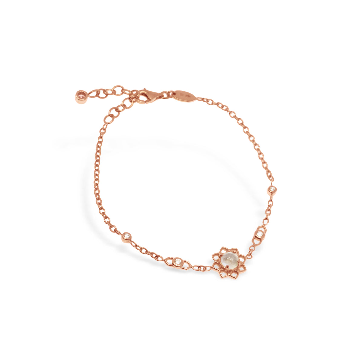 Gelang Rantai Perak Koleksi Moonstone Sterling Silver 925
