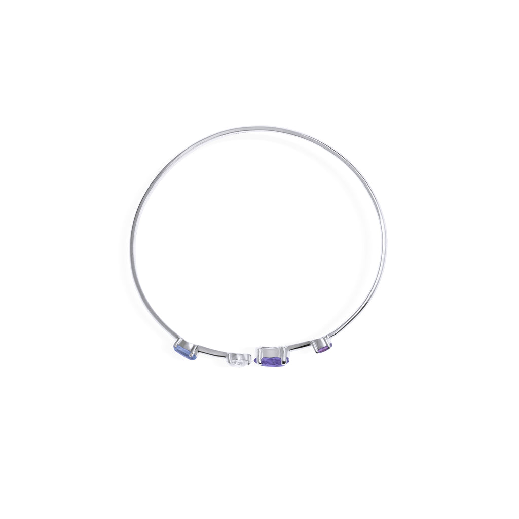 Confetti Collection Sterling Silver 925 Bangle Bracelet