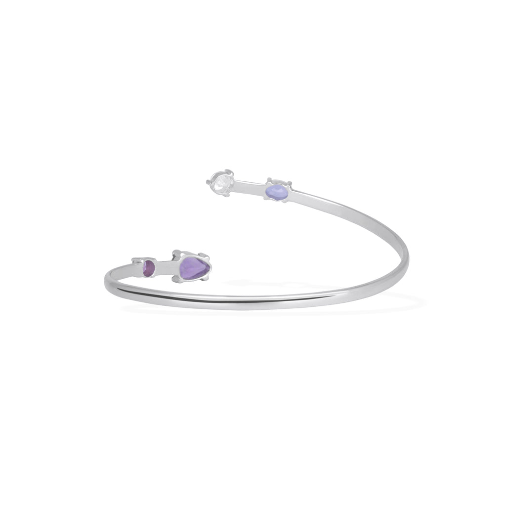 Confetti Collection Sterling Silver 925 Bangle Bracelet