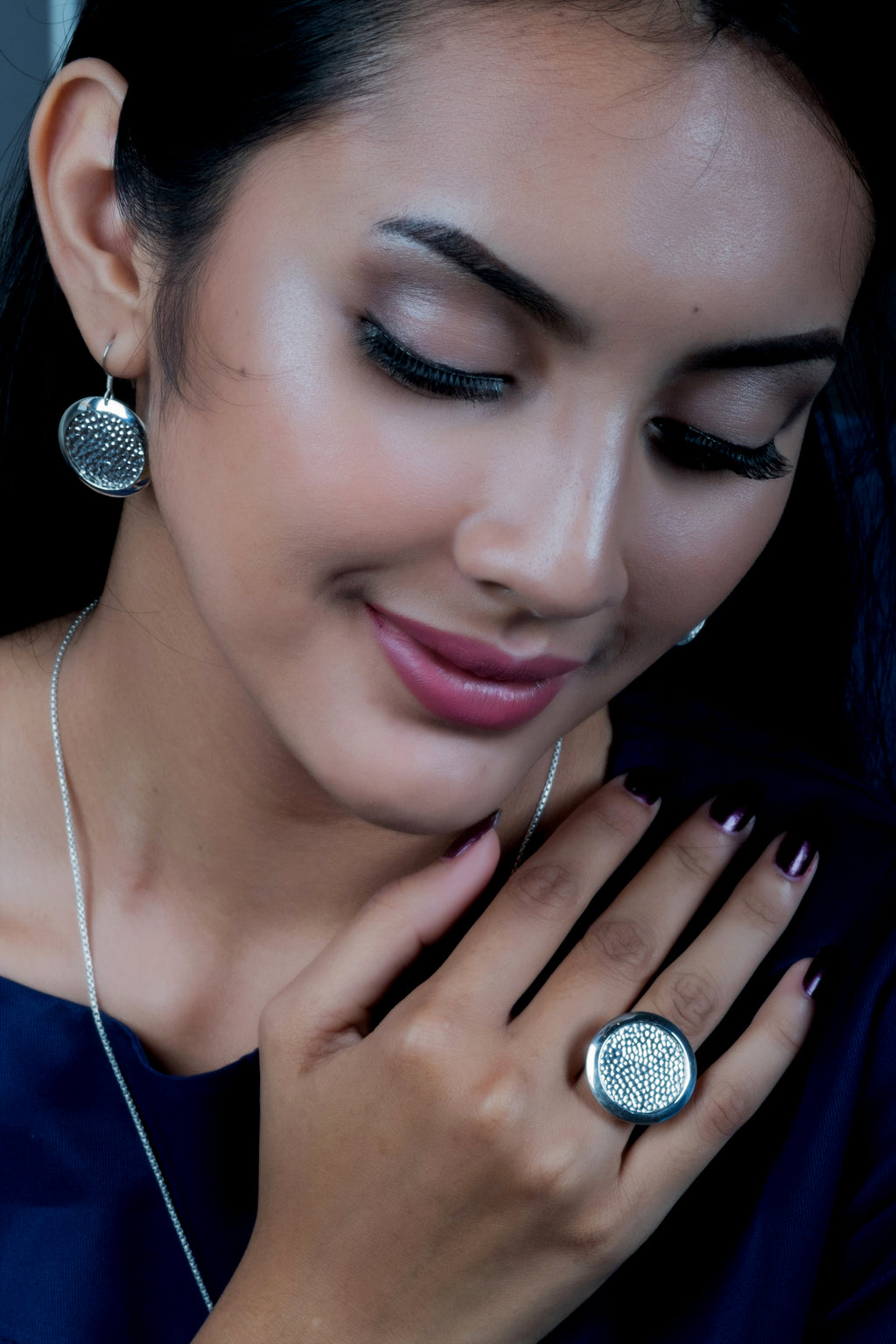 Anting Dangling Perak 925 Koleksi Getokan