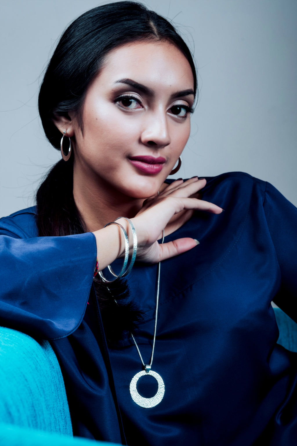 Anting Hoop Besar Perak 925 Koleksi Getokan