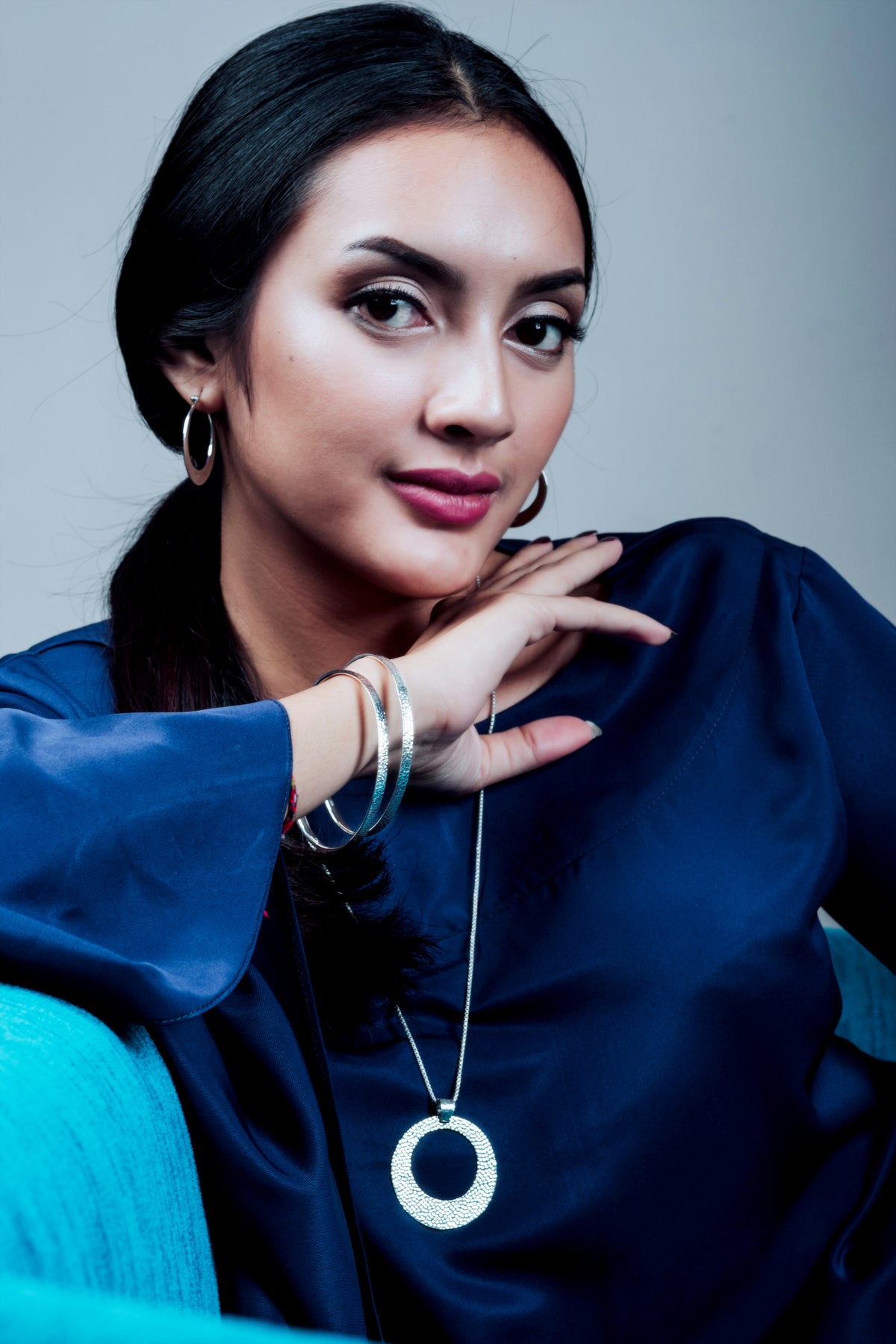 Anting Hoop Besar Perak 925 Koleksi Getokan
