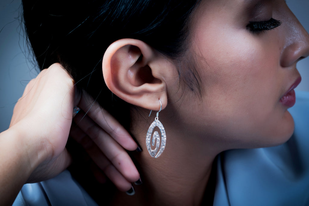 Anting Dangling Perak 925 Koleksi Getokan