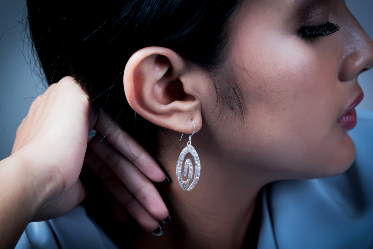 Anting Dangling Perak 925 Koleksi Getokan