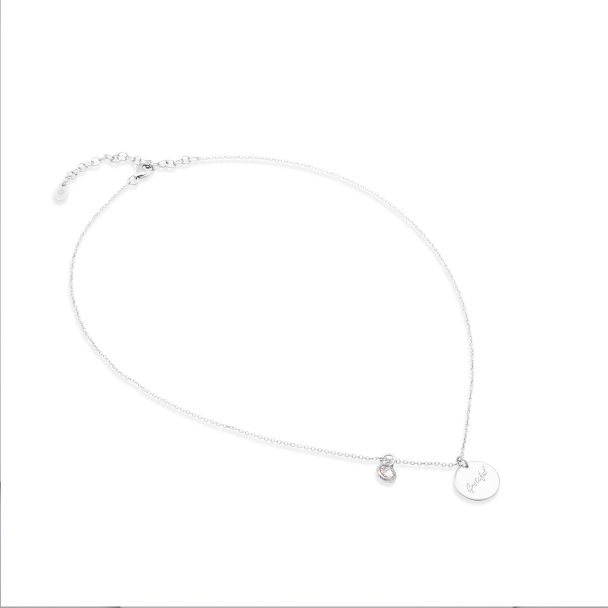 Kalung Rantai Koleksi Mantra Grateful Sterling Silver 925