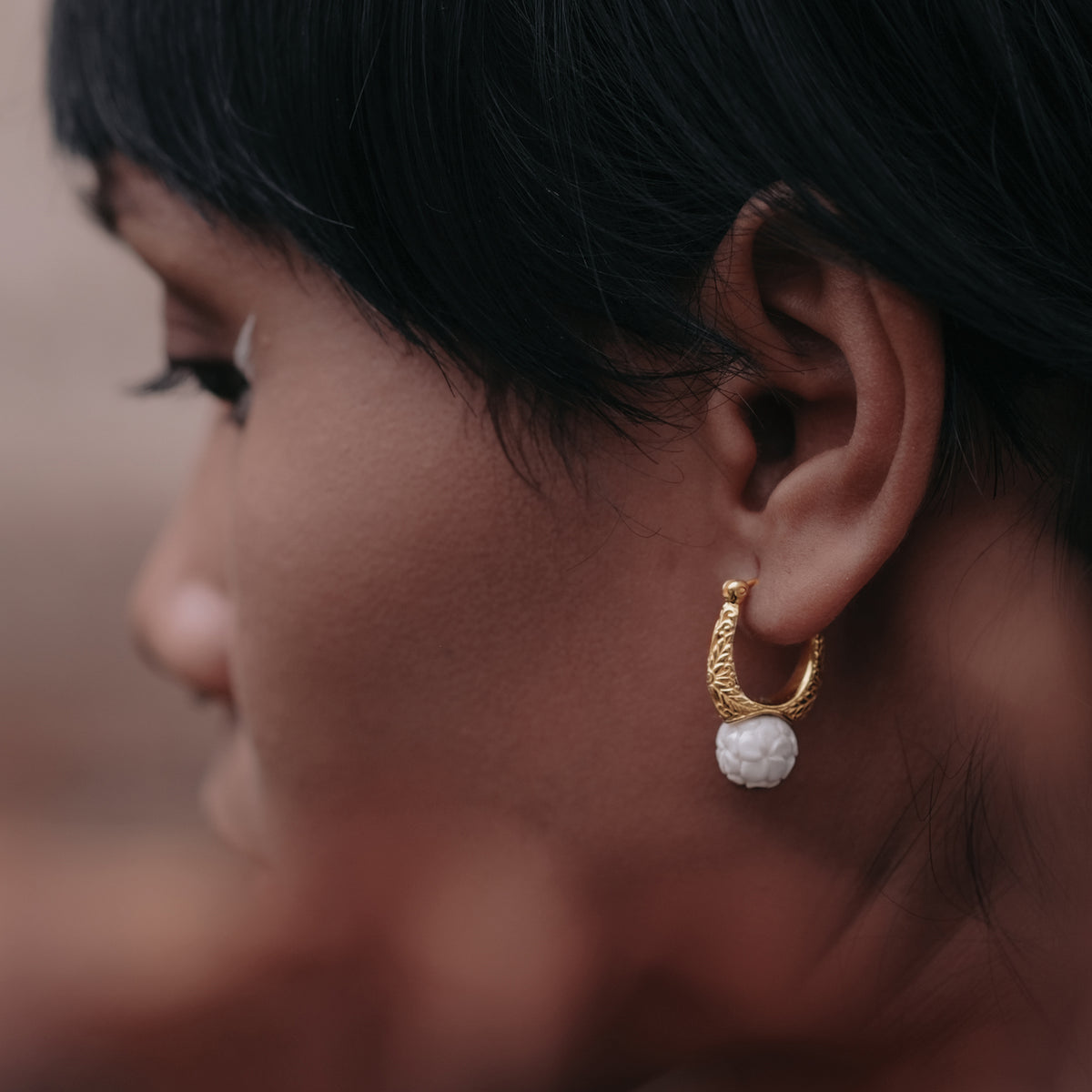 Anting Hoop Perak 925 Koleksi Jepun