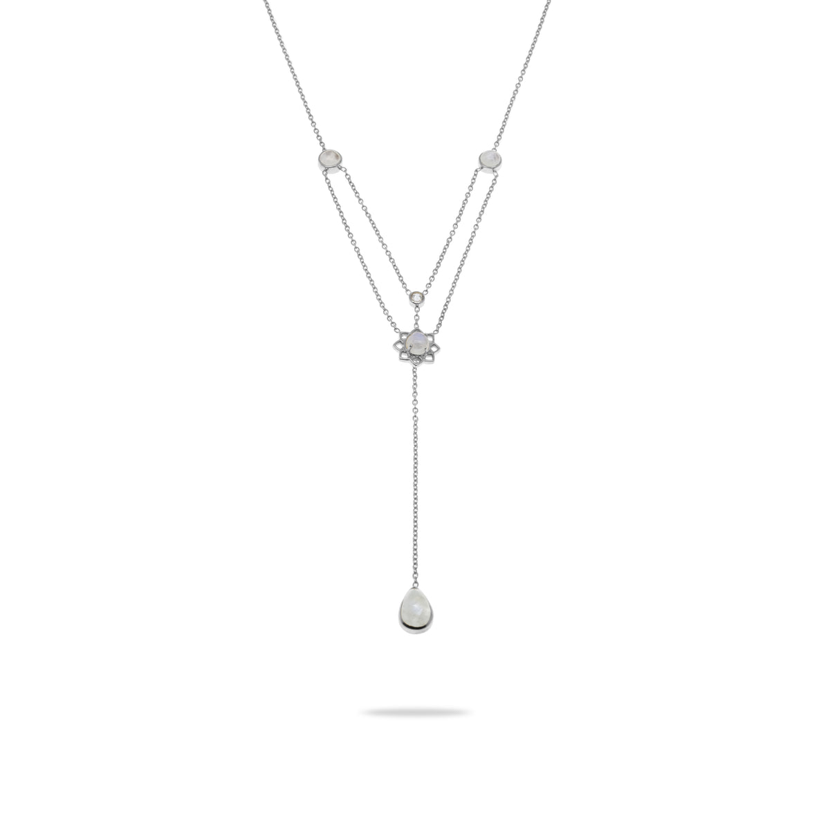 Kalung Rantai Perak Koleksi Moonstone Sterling Silver 925