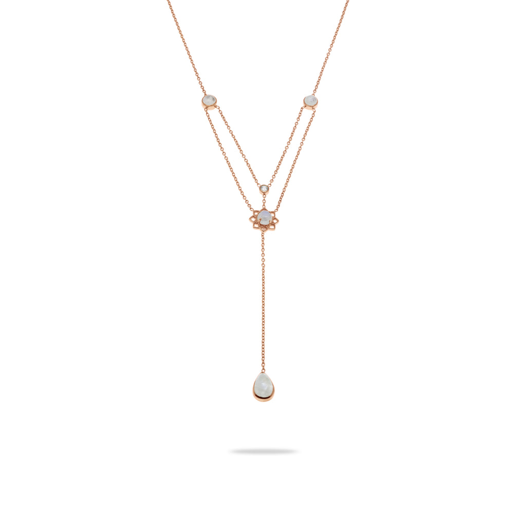 Moonstone Sterling Silver 925 Chain Necklace