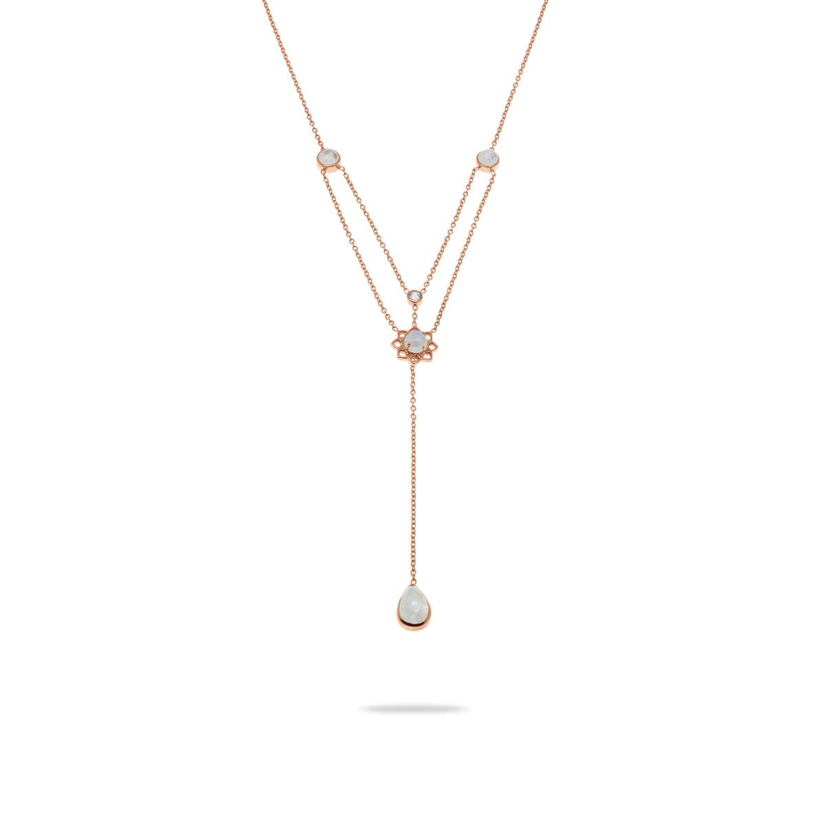 Kalung Rantai Perak Koleksi Moonstone Sterling Silver 925