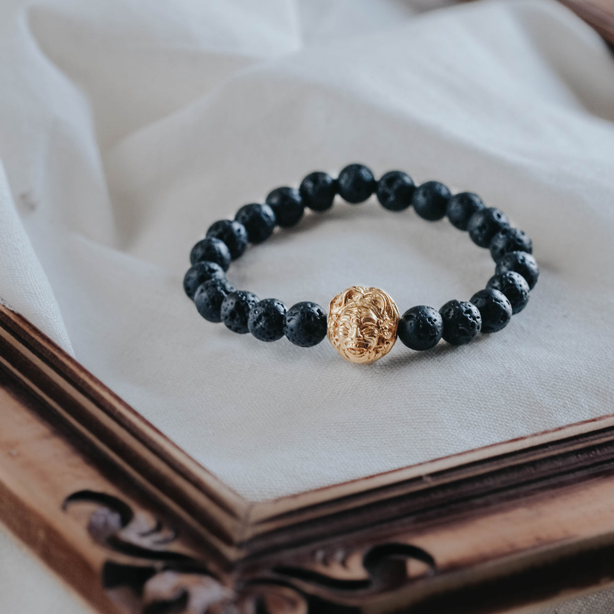 Gelang Perak 925 Koleksi Lava Bead Sidakarya Sterling Silver Oksidasi