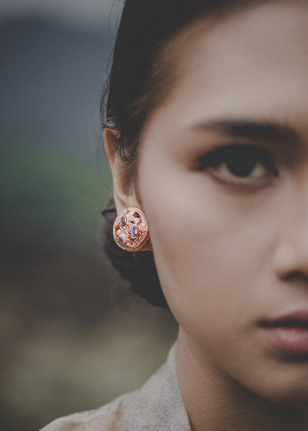 Mini Exotic Subeng Traditional Balinese Dragonfly Rosegold Sterling Silver 925 Earrings Collection