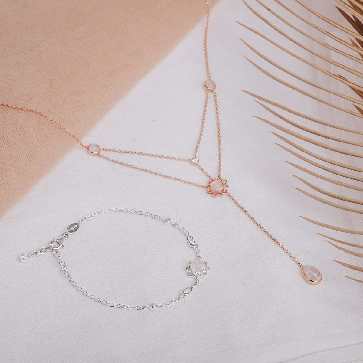 Gelang Rantai Perak Koleksi Moonstone Sterling Silver 925