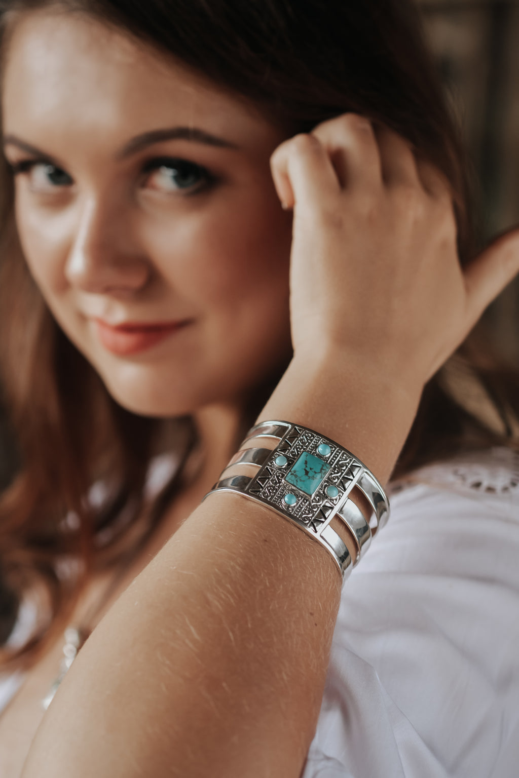 Bohemian Collection Large Bangle 925 Sterling Silver Bracelet