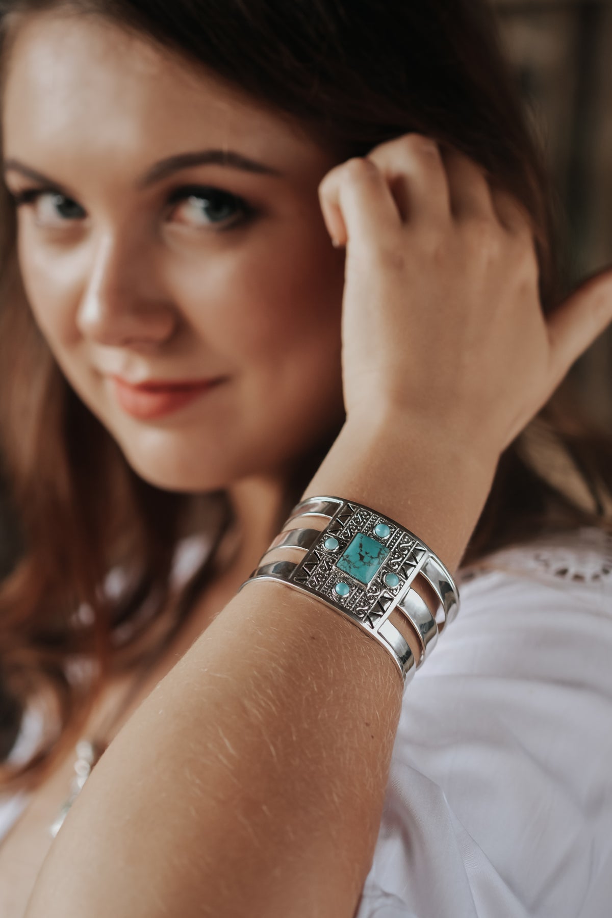 Bohemian Collection Large Bangle 925 Sterling Silver Bracelet