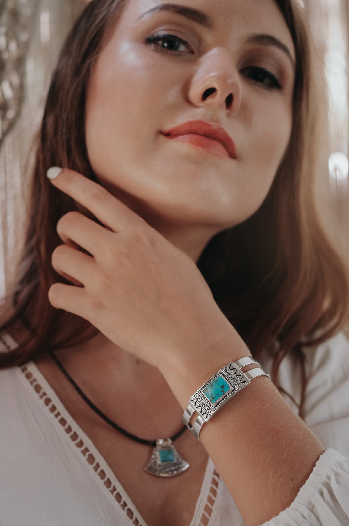 Small Bohemian Collection 925 Sterling Silver Bangle