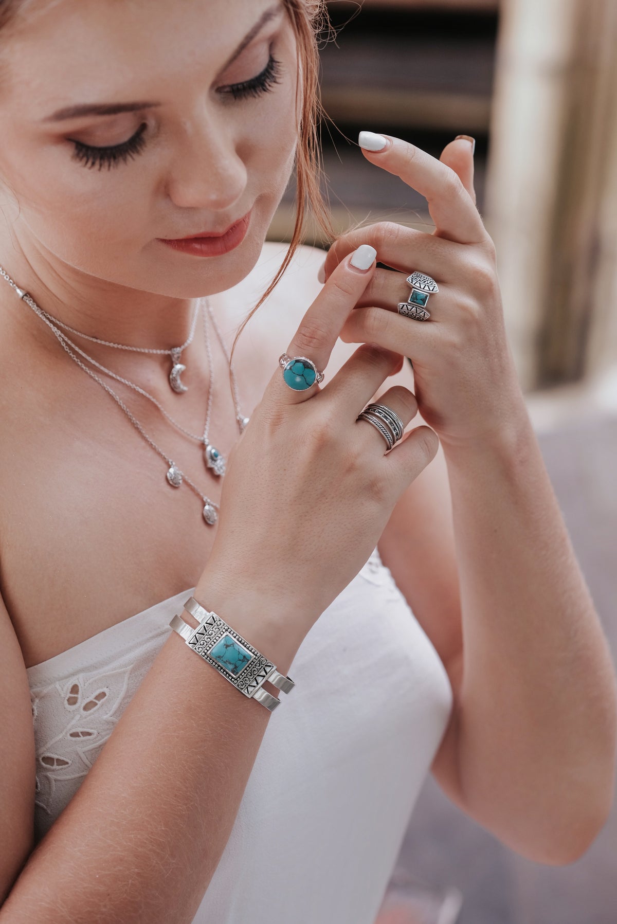 Cincin Statement Perak Koleksi Bohemian Sterling Silver 925