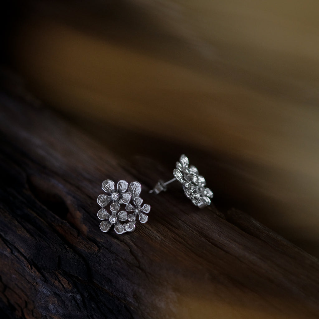 Anting Stud Perak 925 Koleksi Flamboyan