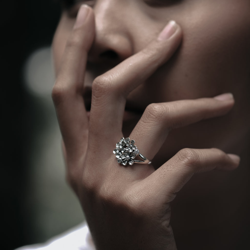 Cincin Besar Perak 925 Koleksi Flamboyan