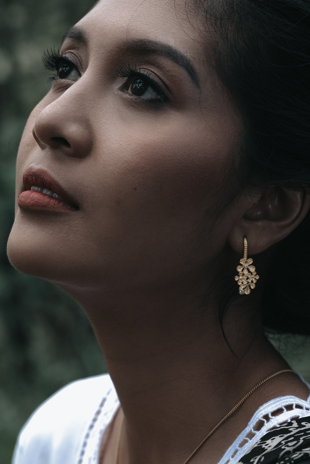 Anting Dangling Perak 925 Koleksi Flamboyan