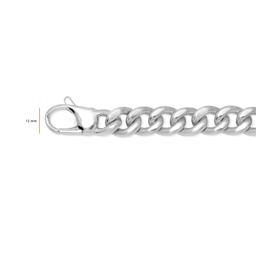 Sunaka Jewelry Cuban Sterling Silver 925 Chain Necklace